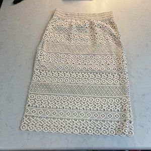 Blu Pepper Ivory Lace Midi Mini Small